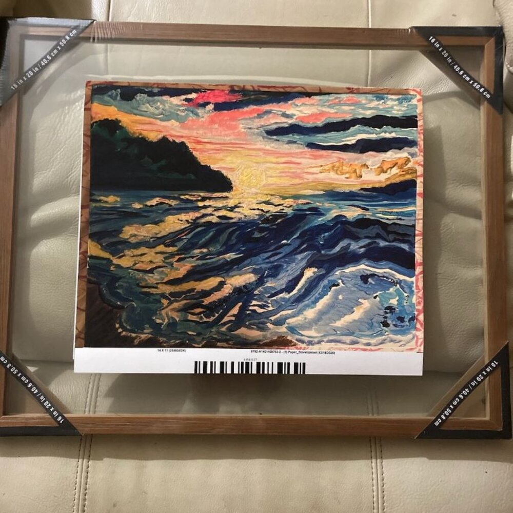 "Clouds A-Writhing" Art print of seller's painting on quality fine art paper